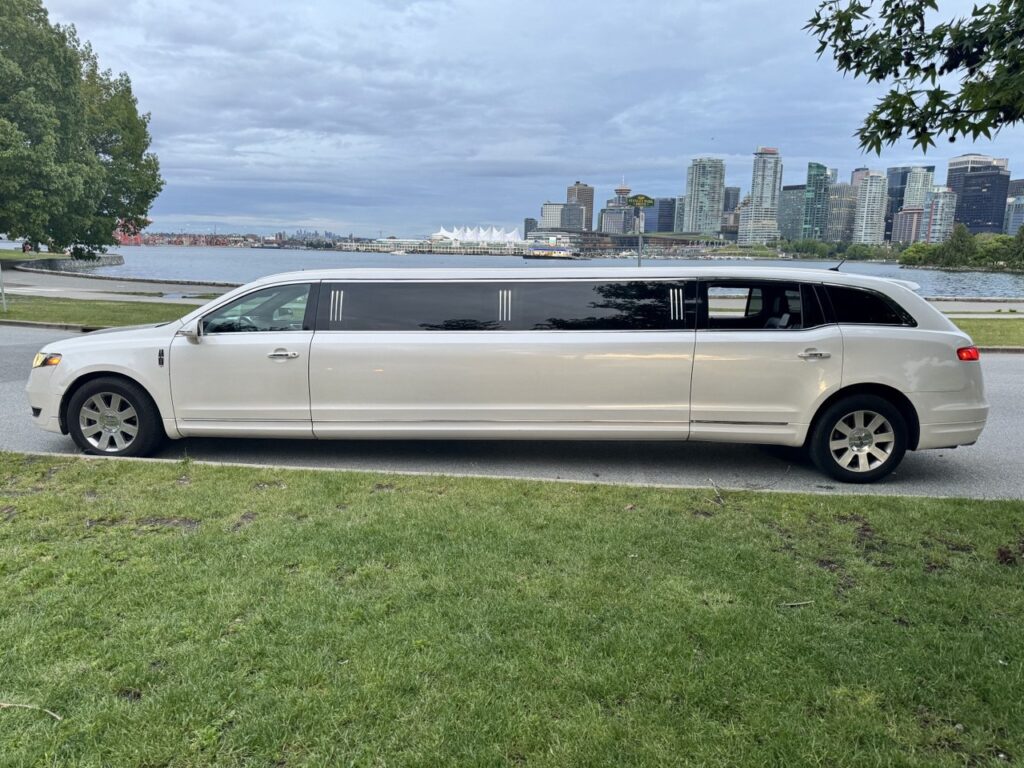 Limousine Service Chilliwack, white suv limo parked on a street