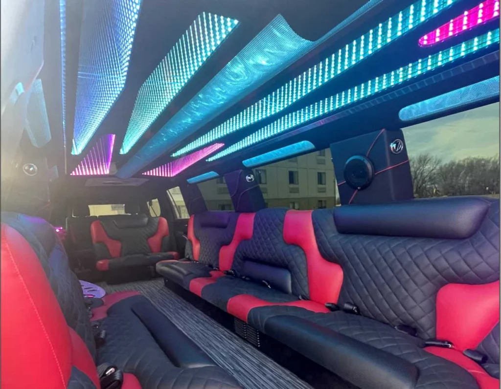 Coquitlam limo service, a black car parked on a brick road